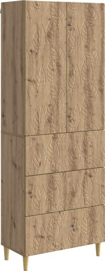 vidaXL Skapsett 2 pcs Artisan eik 66 x 34,5 x 90 cm Konstruert tre
