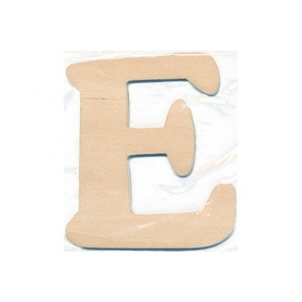 Craft Line Trebokstav E 10x0,4cm 1 stk Craft Line Trebokstav E 10x0,4cm 1 stk