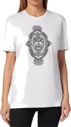 Philipp Plein Dame Topper Hvit M,