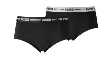 Puma Truser 2P Iconic Mini Shorts Svart X-Small Dame