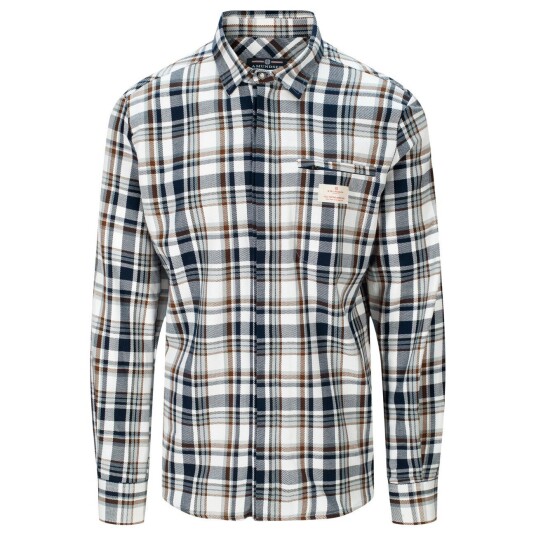 Amundsen Sports Skauen Field Shirt M's Chequered Navy/Tan M Amundsen Sports Skauen Field Shirt M's Chequered Navy/Tan M
