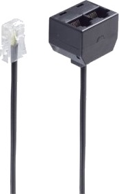 Shiverpeaks Bs71233 0,1 M Rj-45 2 X Rj-45 Sort Hankjønn Hunkjønn