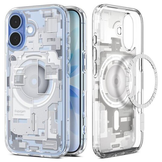 Spigen Ultra Hybrid MagSafe iPhone 17 Deksel - Zero One White