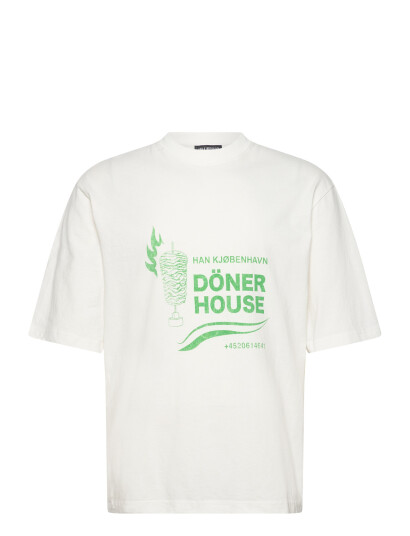 HAN Kjøbenhavn Döner House Oversized Tee White M HAN Kjøbenhavn Döner House Oversized Tee White M