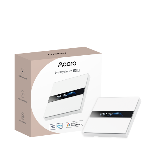 Aqara Display Switch V1 med LCD-skjerm og Stemmestyring for Smarthus