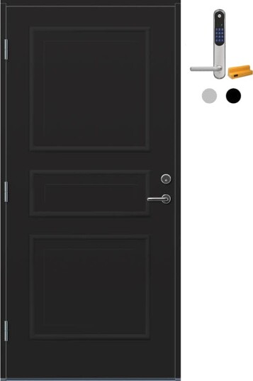Ytterdør Bygg1 Arendal med Yale Doorman Classic Home