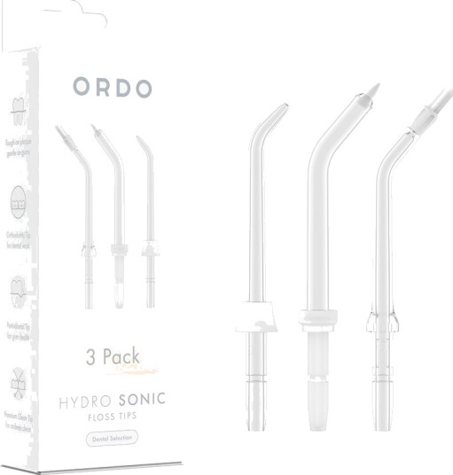 Dyser til ORDO Hydro Sonic Munnskyller pakke 3 pcs. Floss Tips Dental Selection Dyser til ORDO Hydro Sonic Munnskyller pakke 3 pcs. Floss Tips Dental Selection