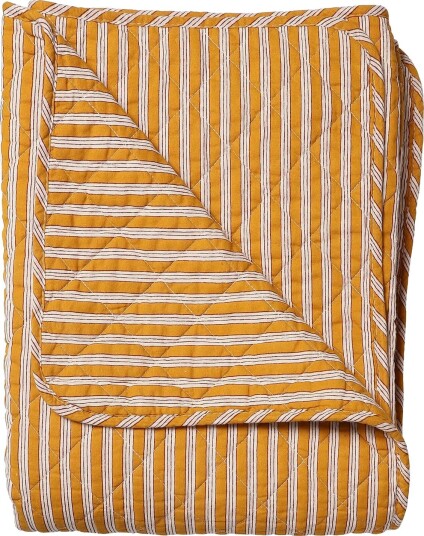 Au Maison Quilt Ethnic Multi Stripe Yellow 140X180 Cm YELLOW 140X180 cm