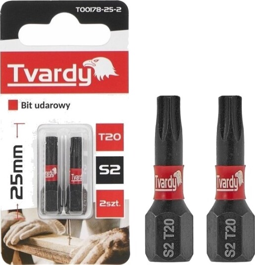 Tvardy Slagbor T20 25Mm S2 (2/10/50/500)