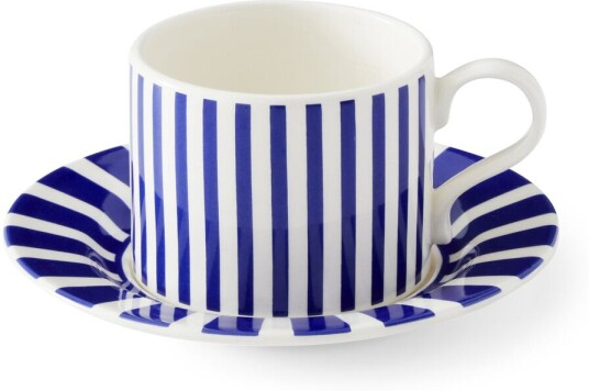 Spode Steccato temugge 29 cl og fat Ø15,5 cm Blå-hvit Spode Steccato temugge 29 cl og fat Ø15,5 cm Blå-hvit