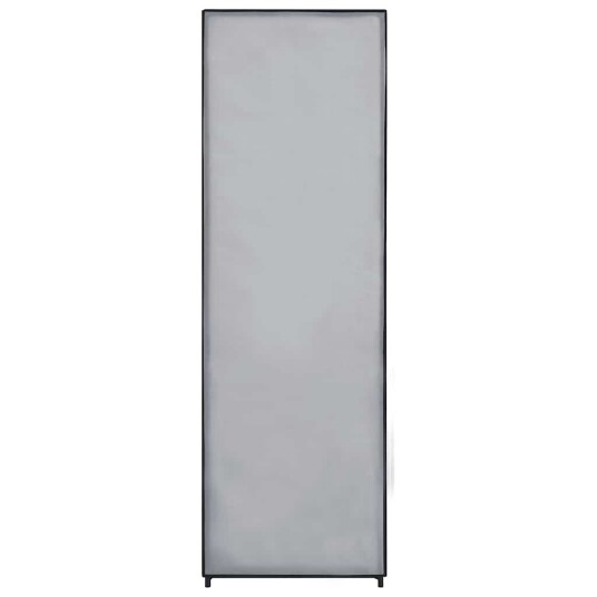 vidaXL Garderobe grå 87x49x159 cm stoff vidaXL Garderobe grå 87x49x159 cm stoff