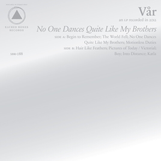Vår No One Dances Quite Like My Brothers CD