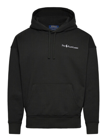 Polo Ralph Lauren Relaxed Fit Logo Fleece Hoodie - Black - L