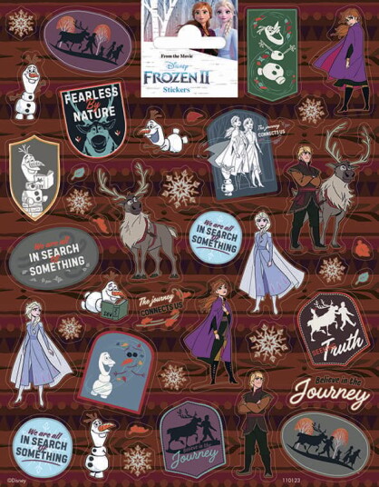 Frozen II 20 stk klistremerker klistremerke frost anna elsa