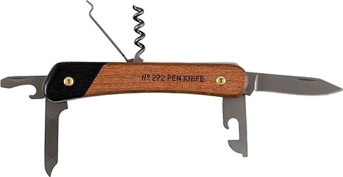 Wild & Wolf Multiverktøy Lommekniv Gentlemen's Hardware, 7 i 1 funksjoner