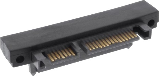 Inline Sata Adapter Stecker / Buchse 22Pol. 15+7 Abwärts Gewinkelt 27700G Inline Sata Adapter Stecker / Buchse 22Pol. 15+7 Abwärts Gewinkelt 27700G