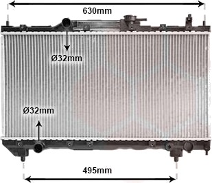 VAN WEZEL 53002237 Radiator motorkjøling