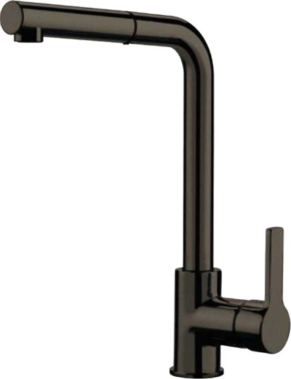 Fima Capo F7029 med Uttrekkbar tut Børstet Svart Krom (GRO-4365237)