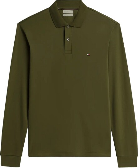 Tommy Hilfiger L/S Liquid Cotton Reg Polo Green S