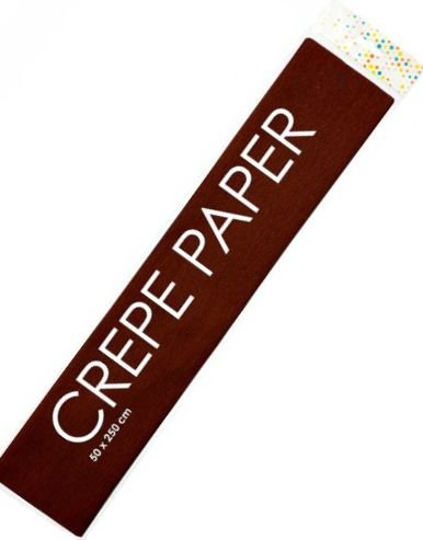 Brunt Kreppapir 50x250 cm Brunt Kreppapir 50x250 cm