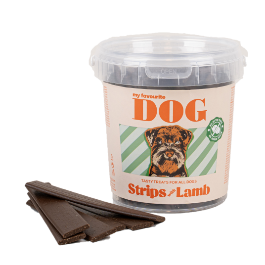 My Favourite Dog Lamme Strips 500 g - Belønningssnacks for hunder