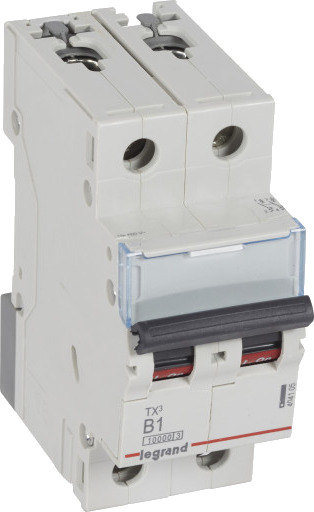 Legrand 5 stk TX³ MCB automatsikring B1 2P 2M 10/10kA Legrand 5 stk TX³ MCB automatsikring B1 2P 2M 10/10kA