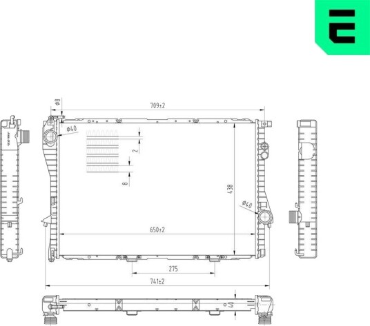 ERA 673279 Radiator motorkjøling