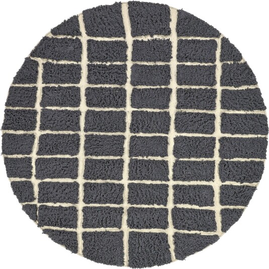 Rundt teppe Zola Natural Cotton Shaggy mørkegrå Størrelse: Ø 240 cm Rundt teppe Zola Natural Cotton Shaggy mørkegrå Størrelse: Ø 240 cm