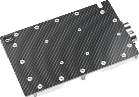 Alphacool 13395 Vannblokk + Backplate Karbon Sort 13395