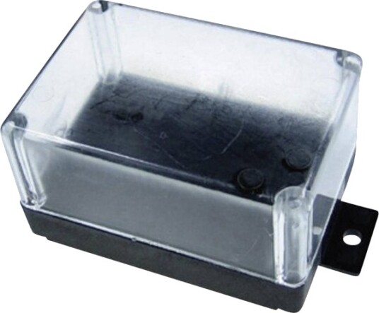 Kemo G021 72 × 50 × 40 mm Termoplast Sort/Transparent