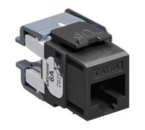 Leviton Extreme cat 6a utp jack 110-style - black