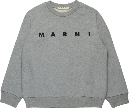 Marni Collegegenser Cool Grey Melange m. Svart Marni 10 år 140 Collegegenser Grå