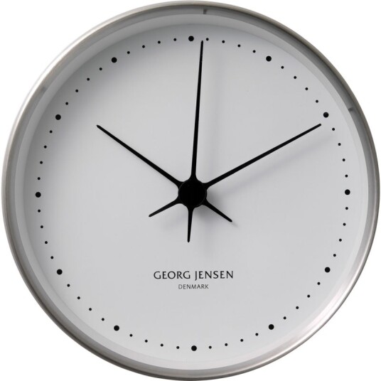 Georg Jensen Henning Koppel Veggur Stål/Hvit 30 cm