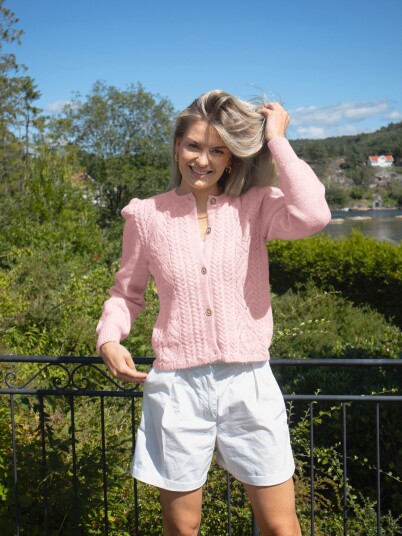 Du Store Alpakka 130 03k Tresser cardigan Sterk