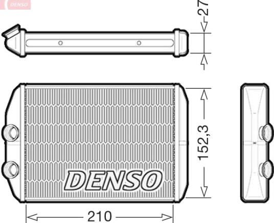 DENSO DRR23022 Varmeapparat register DENSO DRR23022 Varmeapparat register