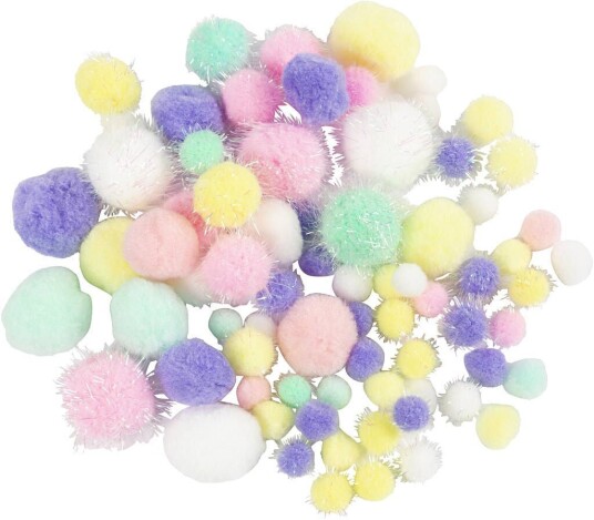 Creativ Company Pom-poms Pastel colours 62gr.