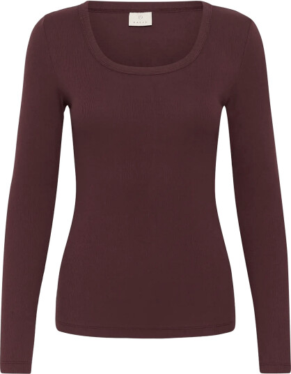 Kaffe Kacarna Ls T Shirt Brown XL