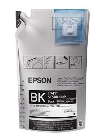 Epson T7411 - 6-pack - black - original - ink refill - Blekkrefill Svart Epson T7411 - 6-pack - black - original - ink refill - Blekkrefill Svart