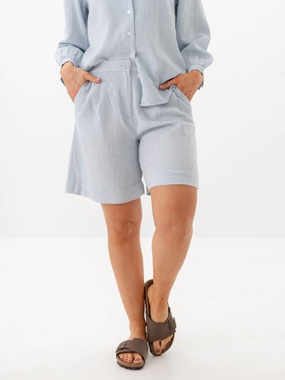 MSCH Copenhagen Pennie Ginia High Waist Shorts Blå XS
