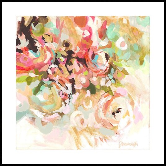 Jenny Westenhofer Flower Abstract Plakat Plakat / 100x100cm