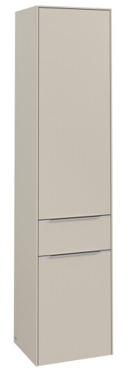 VILLEROY & BOCH SUBWAY 3.0 HØYSKAP 40X171 VENSTRE 2 DØRER & SKUFF CASHMERE GREY HÅNDTAK I KROM VILLEROY & BOCH SUBWAY 3.0 HØYSKAP 40X171 VENSTRE 2 DØRER & SKUFF CASHMERE GREY HÅNDTAK I KROM