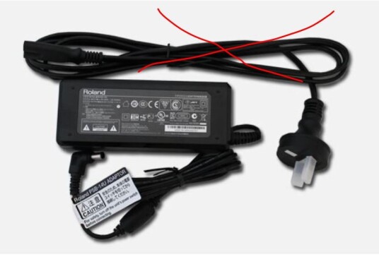 Roland PSB 12U 230 strømforsyning Euro nettkabel er ikke inkludert .Se tilleggsutstyr