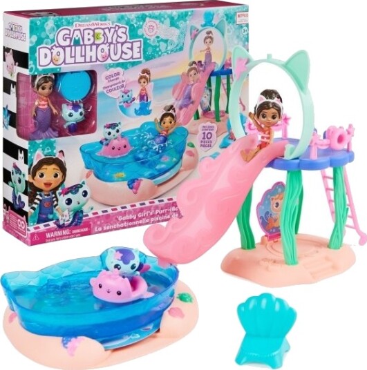 Gabby""s Dollhouse Gdh Pys Pool Playset Gml Action/ Eventyr 3 År Flerfarget Gabby""s Dollhouse Gdh Pys Pool Playset Gml Action/ Eventyr 3 År Flerfarget