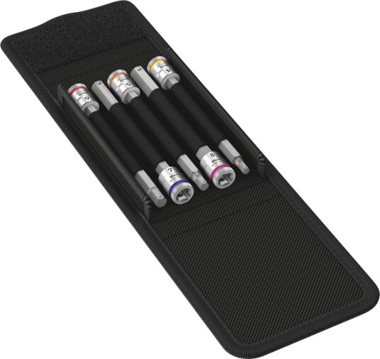 Wera 8740 A HF 1 Zyklop bit socket set with holding function 1/4" drive 5 pieces