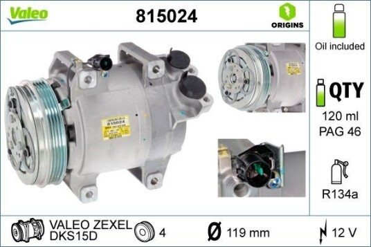 AC kompressor VALEO 815024 AC kompressor VALEO 815024