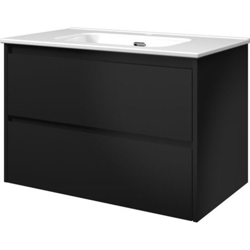 Sanibell Proline møbelpakke, 80x46 cm, matt sort Sanibell Proline møbelpakke, 80x46 cm, matt sort