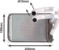 VAN WEZEL 82006122 Varmeapparat register