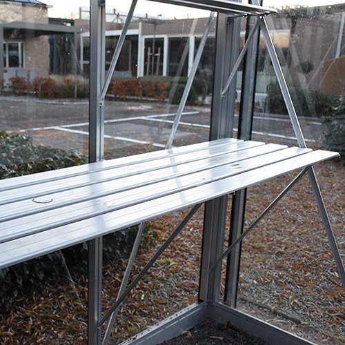 Til Oasen Drivhus Hylle Aluminium, 53 Cm