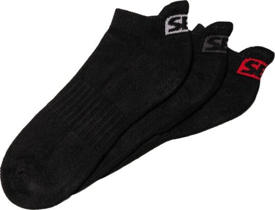 SBD Apparel SBD Classic Trainer Socks 3 Pack Black Black Medium
