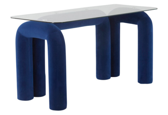 RAMSJÖ skrivebord 65x140 cm Koboltblå
